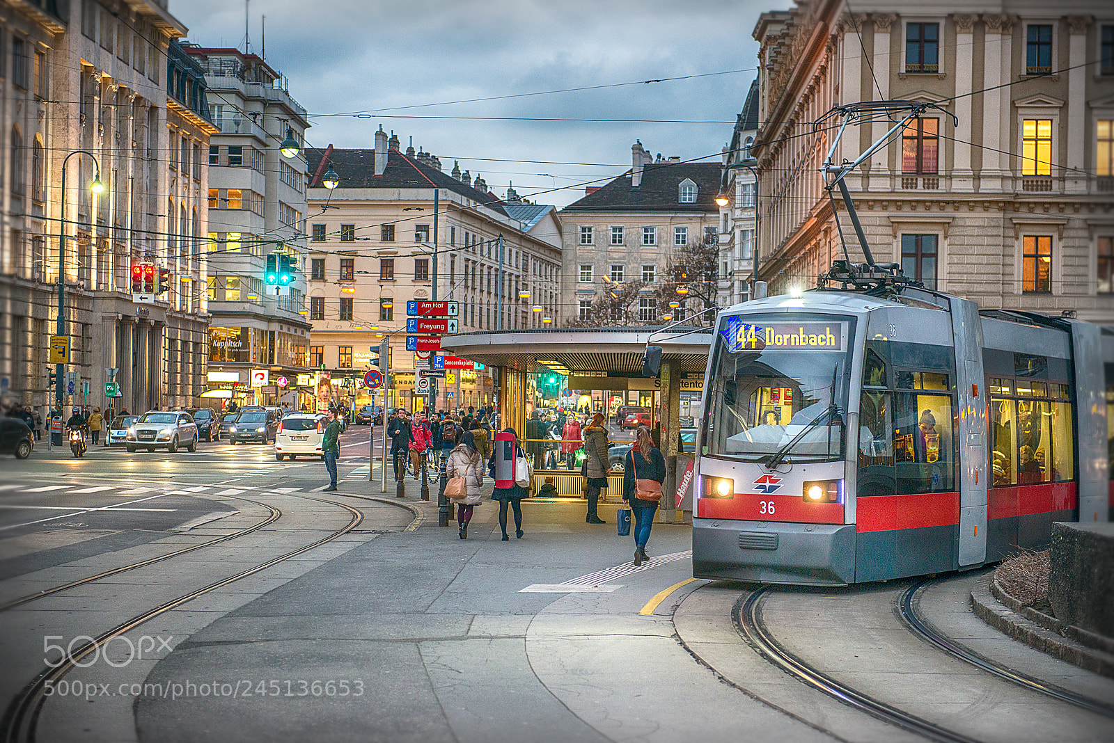 Nikon D800 sample photo. Vienna tram photography
