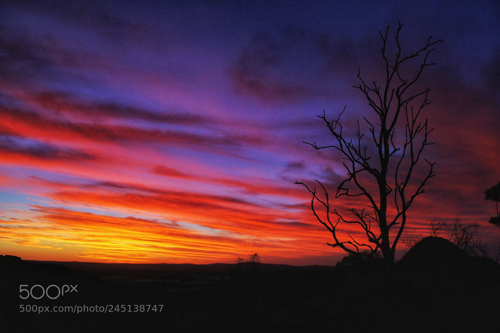Canon EOS 60D sample photo. Twilight upon mount korong photography