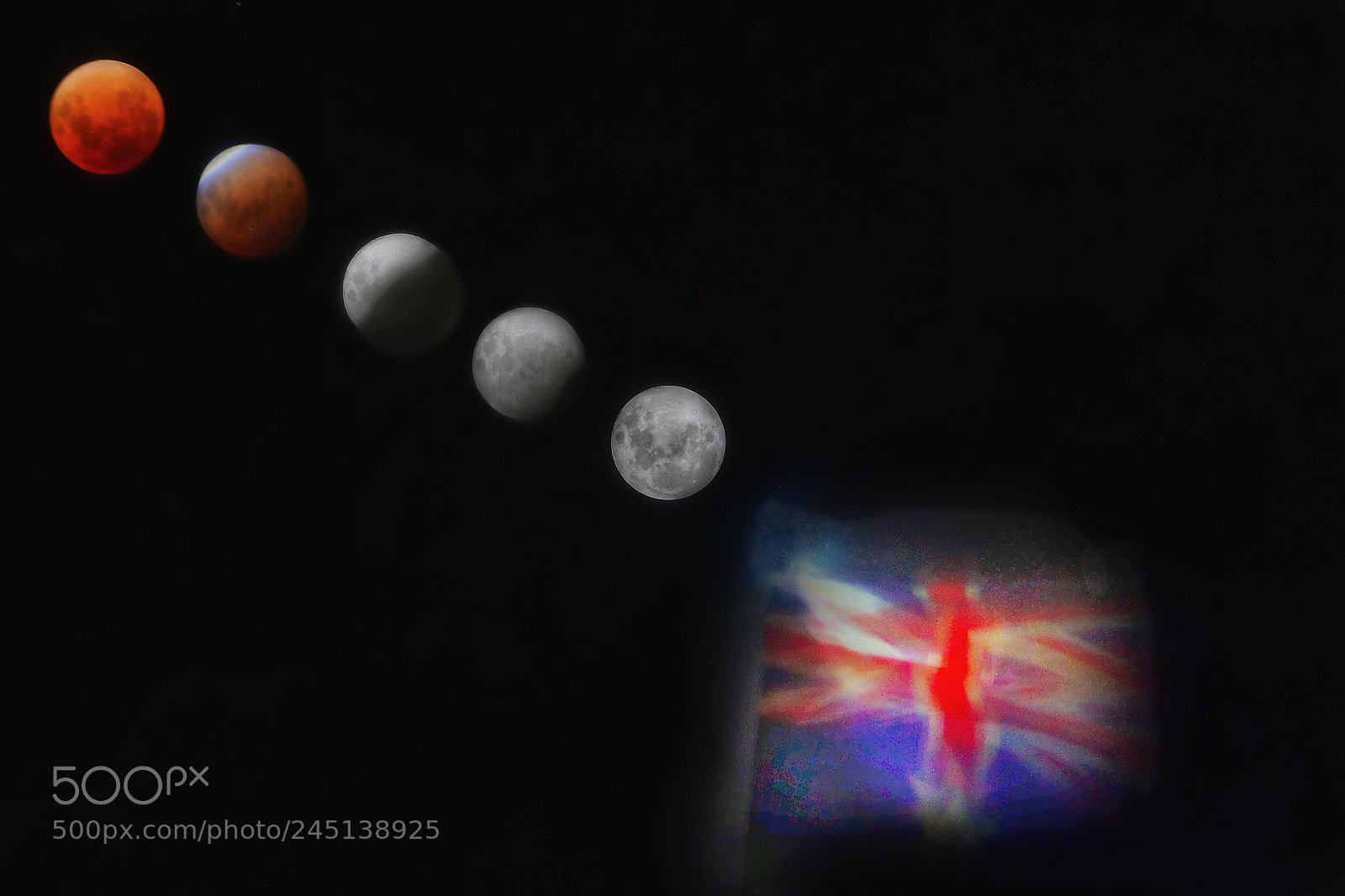 Canon EOS 60D sample photo. Lunar eclipse composite photography