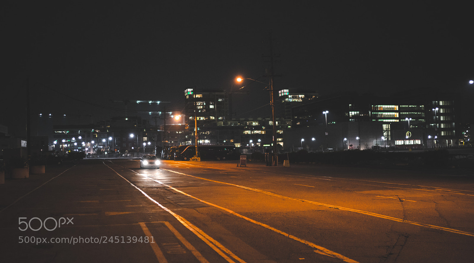 Sony a7R II sample photo. Lonely night photography