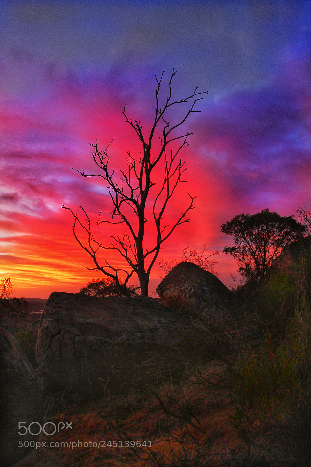 Canon EOS 60D sample photo. Twilight amongst the granite photography