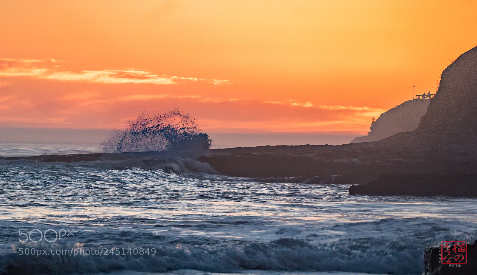Sony a7S sample photo. Sunset splash photography