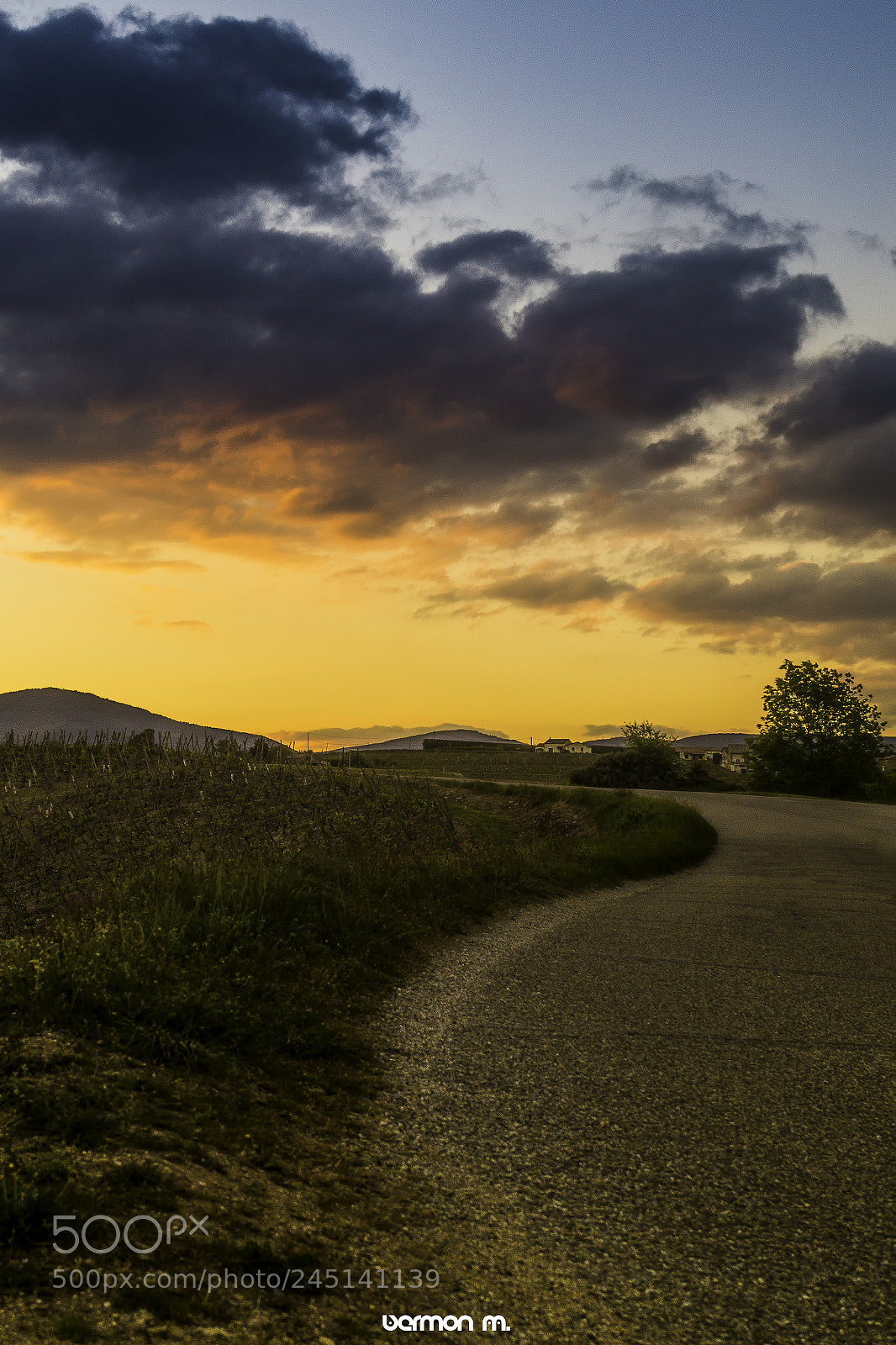 Sony SLT-A58 sample photo. Sunset road photography