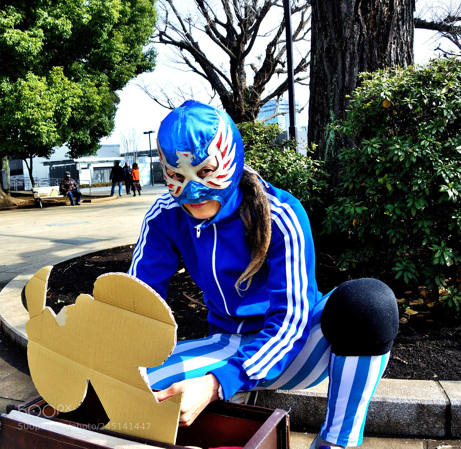 Nikon 1 V1 sample photo. Blue man who was photography