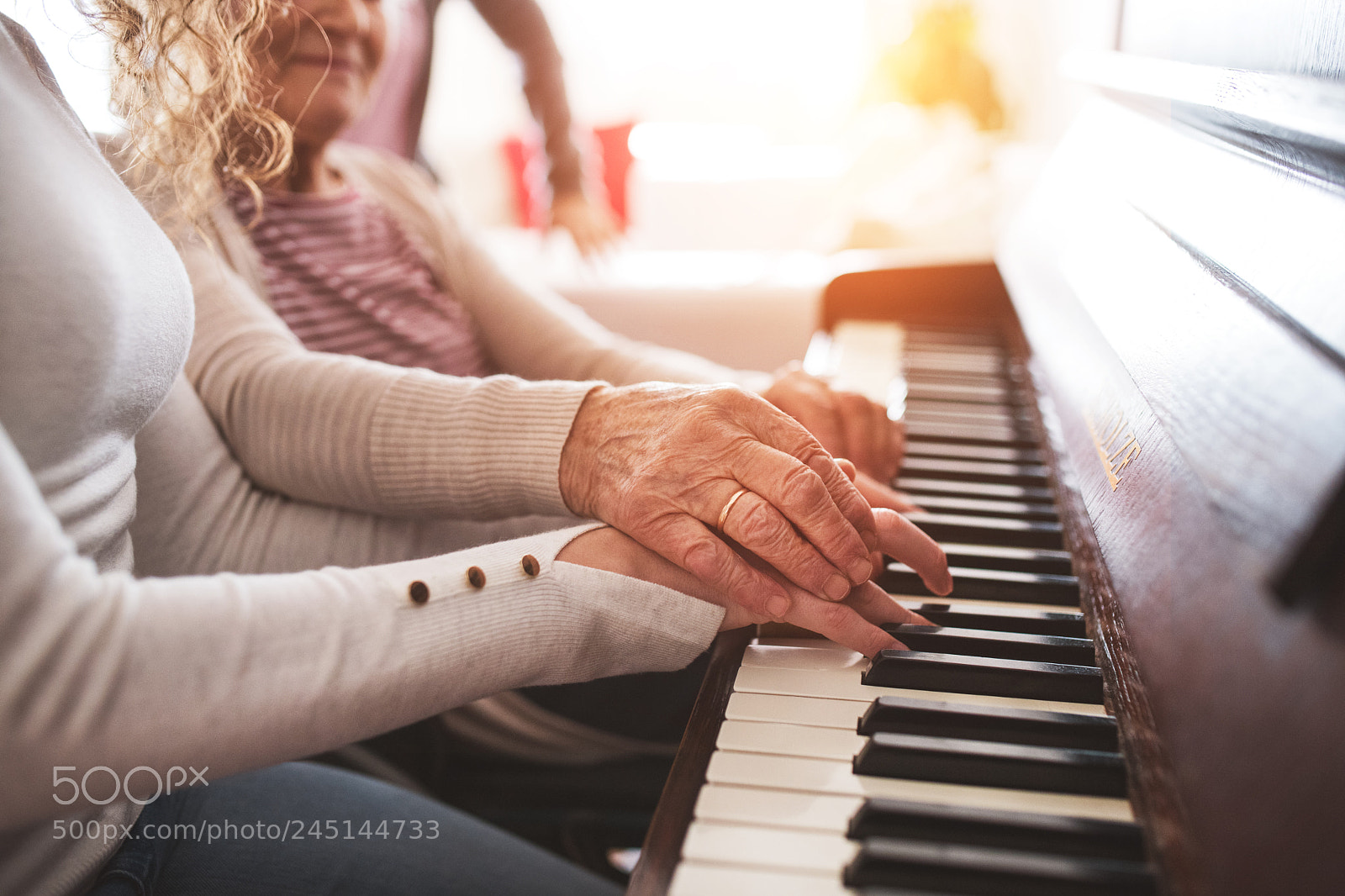 Nikon D5 sample photo. A girl with grandmother photography