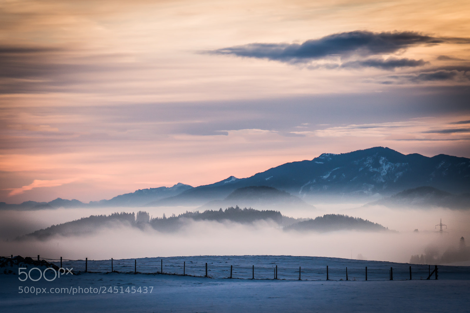 Sony a6300 sample photo. Morning mist in bavaria photography