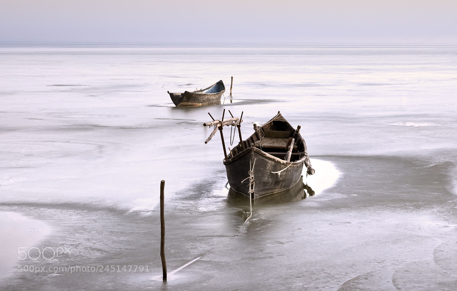 Sony a7R III sample photo. Frozen lake....razim. photography