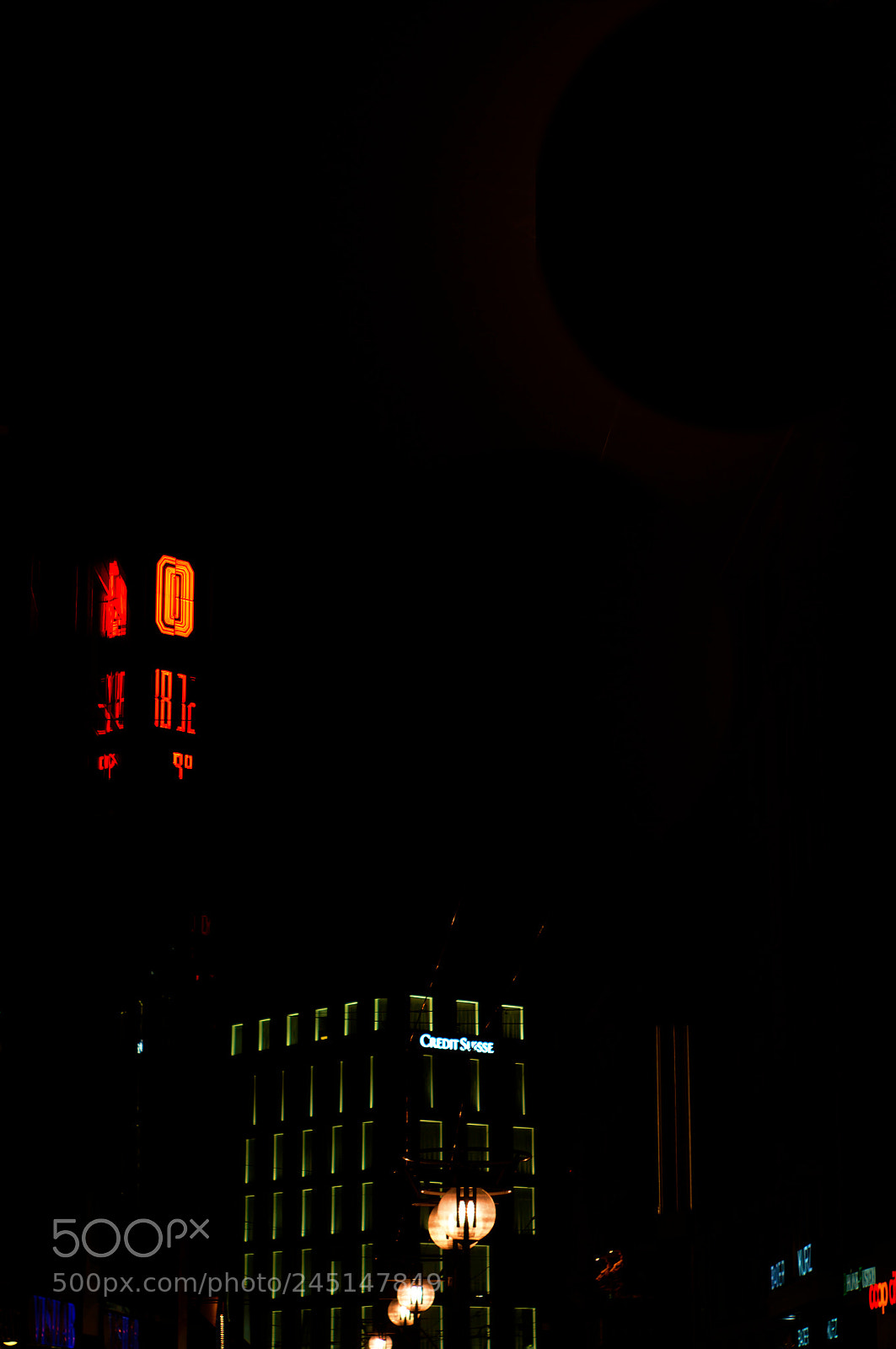 Pentax K-7 sample photo. Genève by night photography