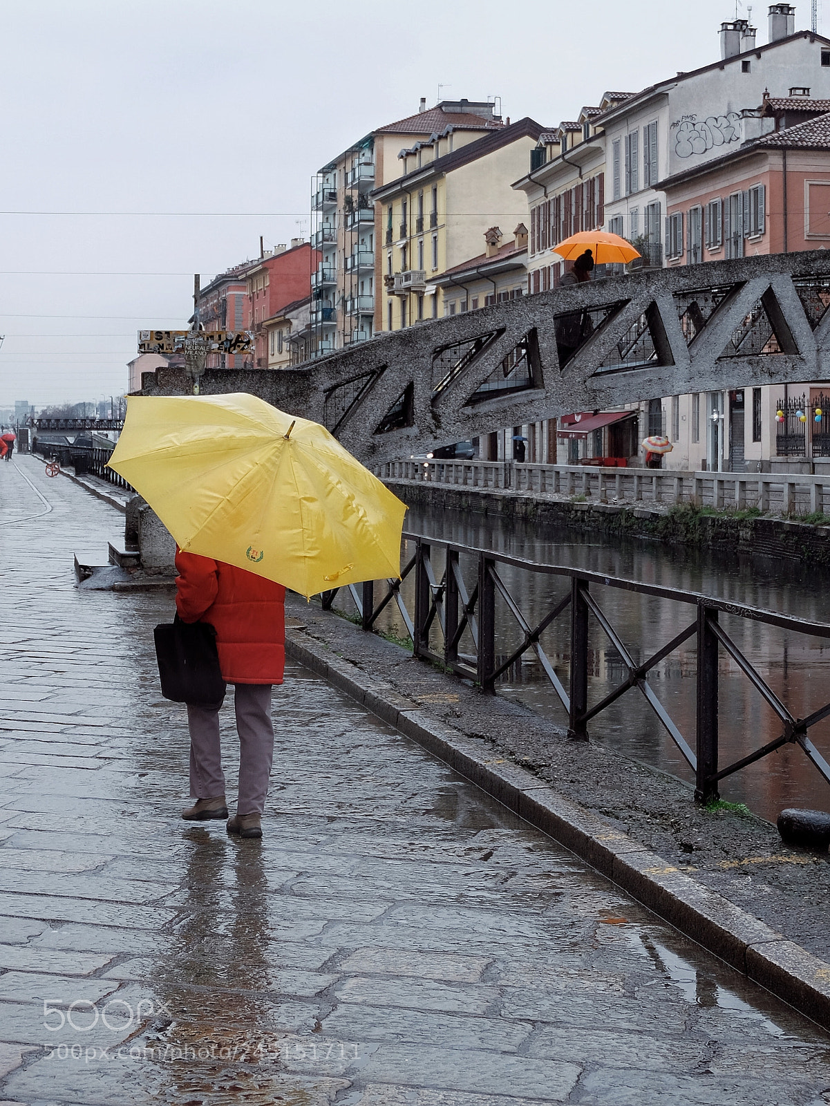Fujifilm X-T20 sample photo. Raining in navigli photography