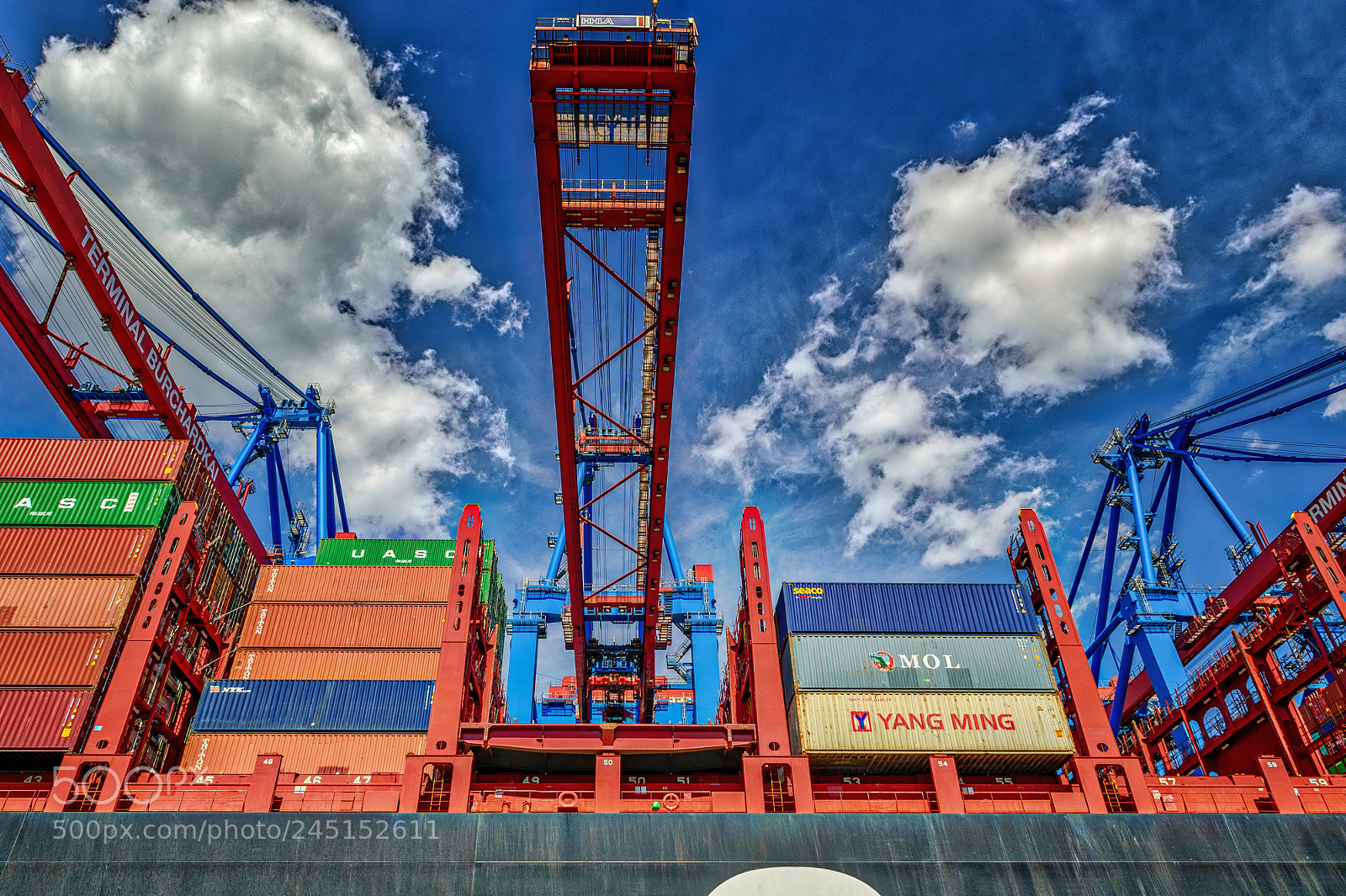 Nikon D4S sample photo. Container terminal @ hamburg harbor ! photography