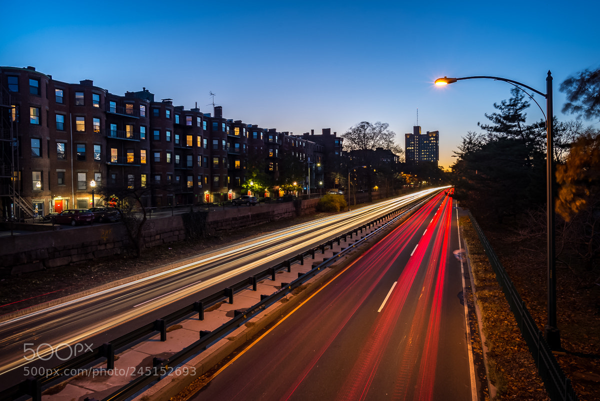Nikon D610 sample photo. Storrow drive evening photography