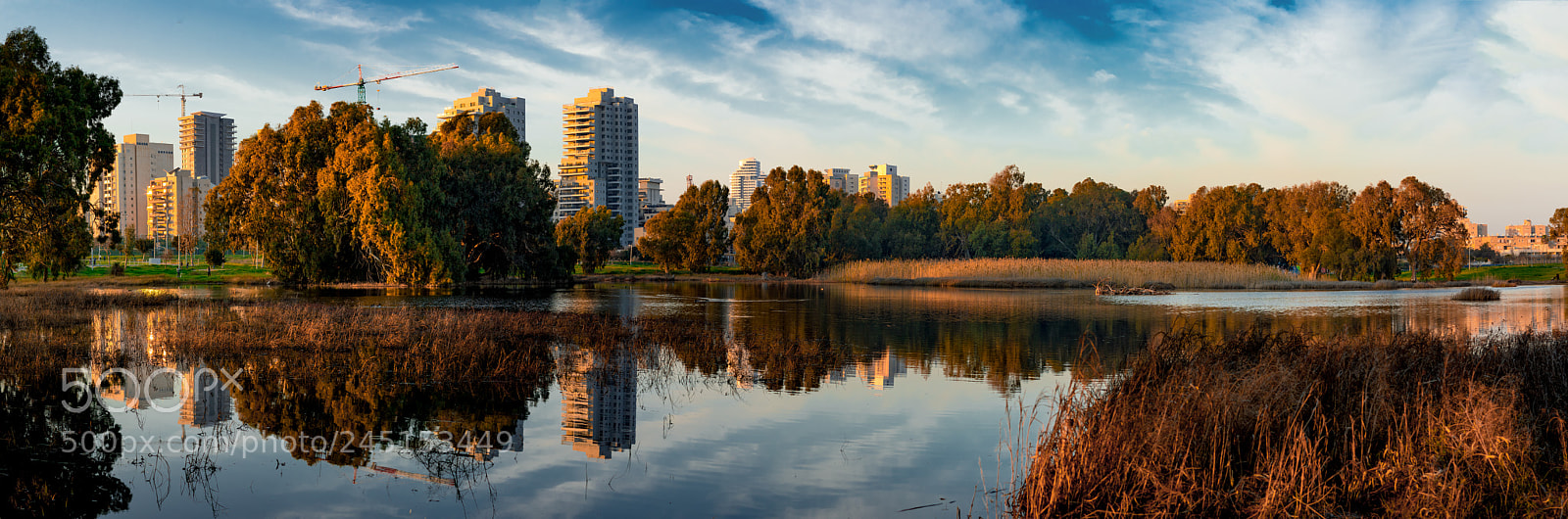 Canon EOS 7D Mark II sample photo. Winter lake, netanya, israel photography