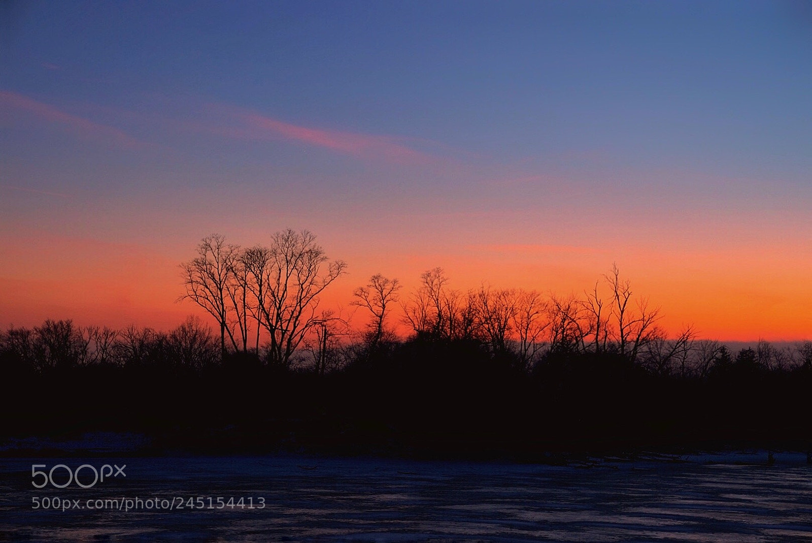 Sony a7 II sample photo. Skokie lagoon fading light photography