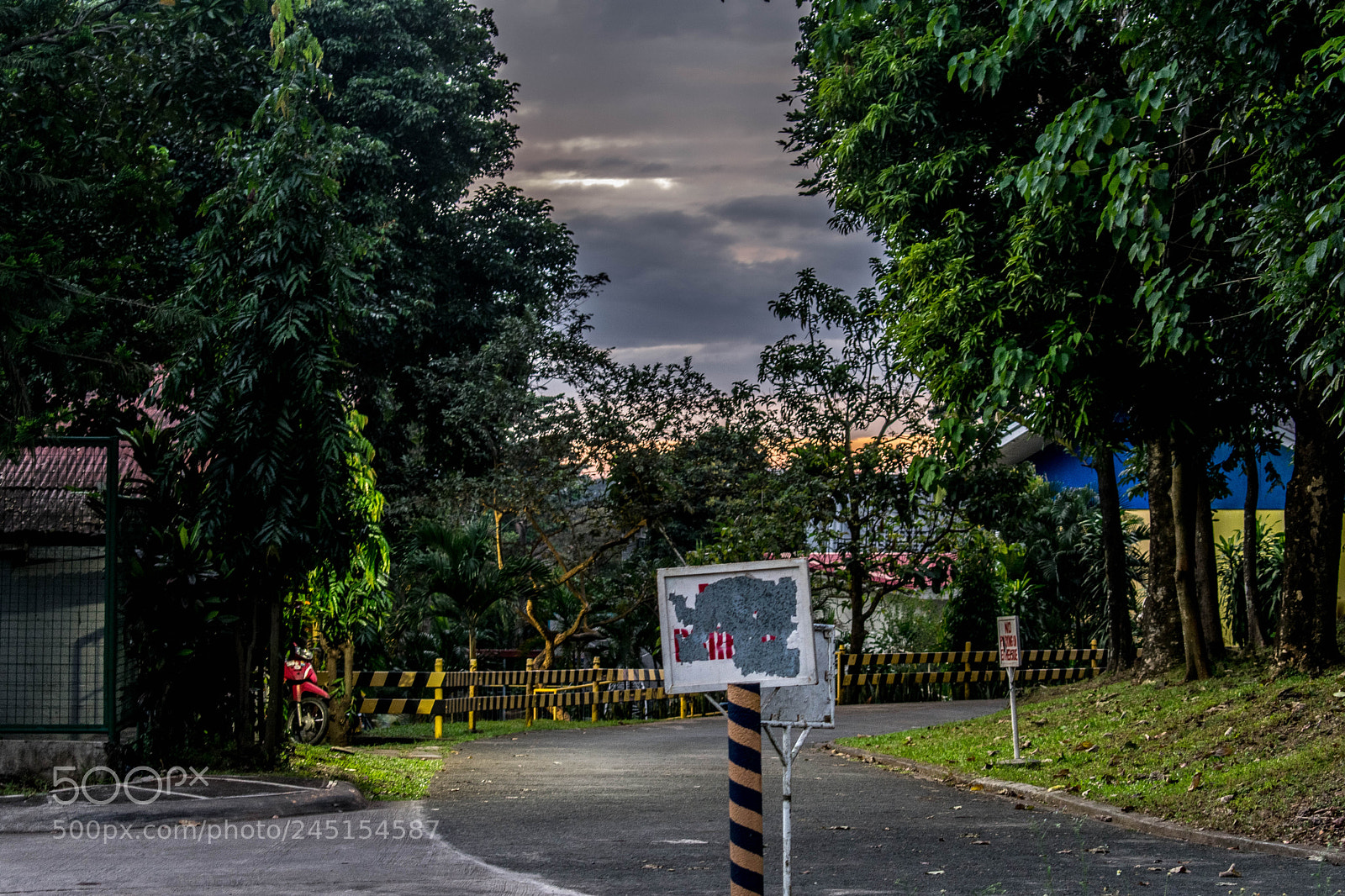 Nikon D3400 sample photo. Path of caution photography