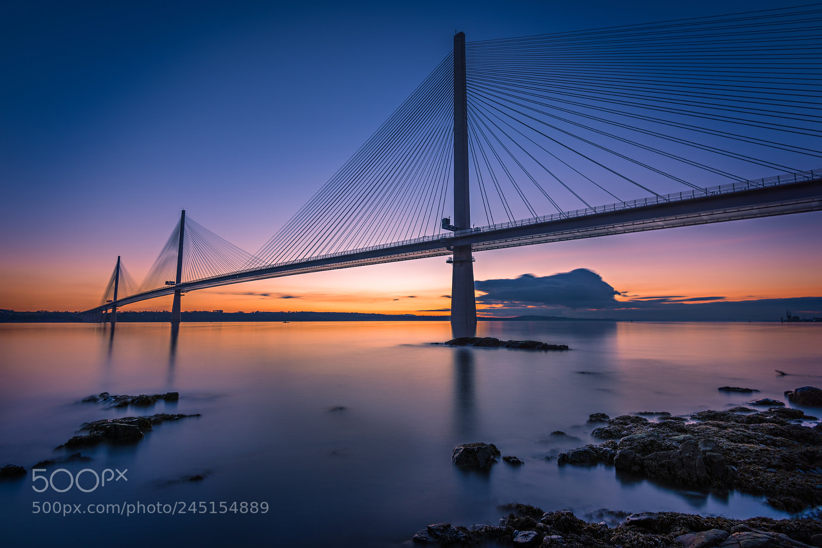 Nikon D810 sample photo. Queensferry crossing sunset photography