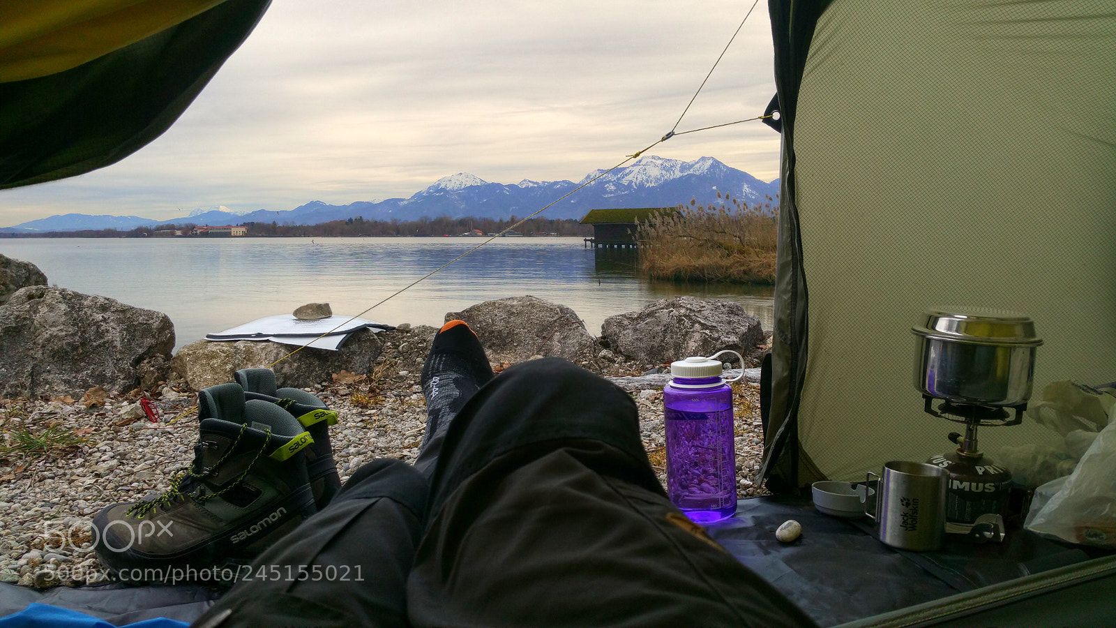 Samsung Galaxy Note4 sample photo. Chiemsee wild camp photography