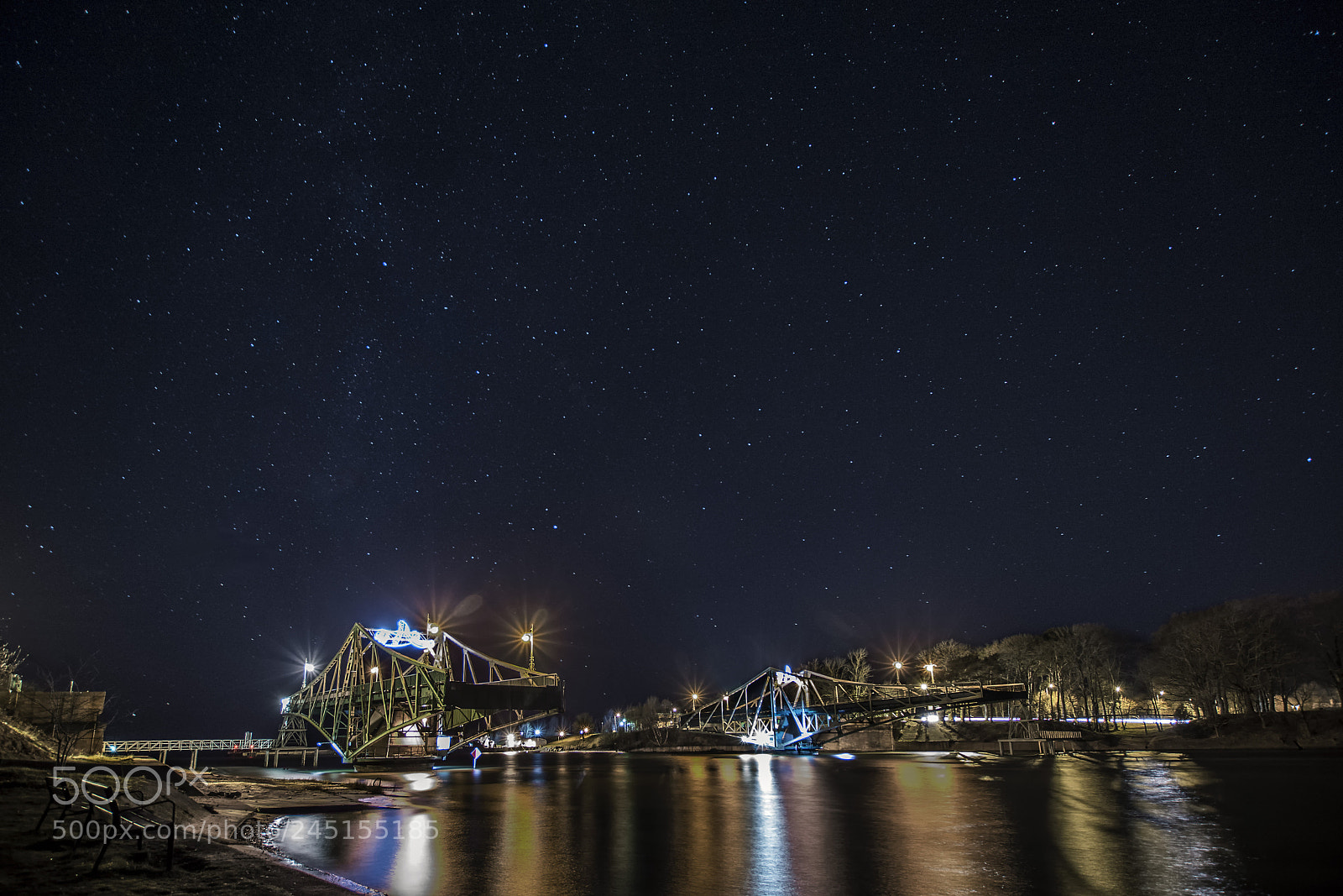 Nikon D7100 sample photo. Night to the bridge photography