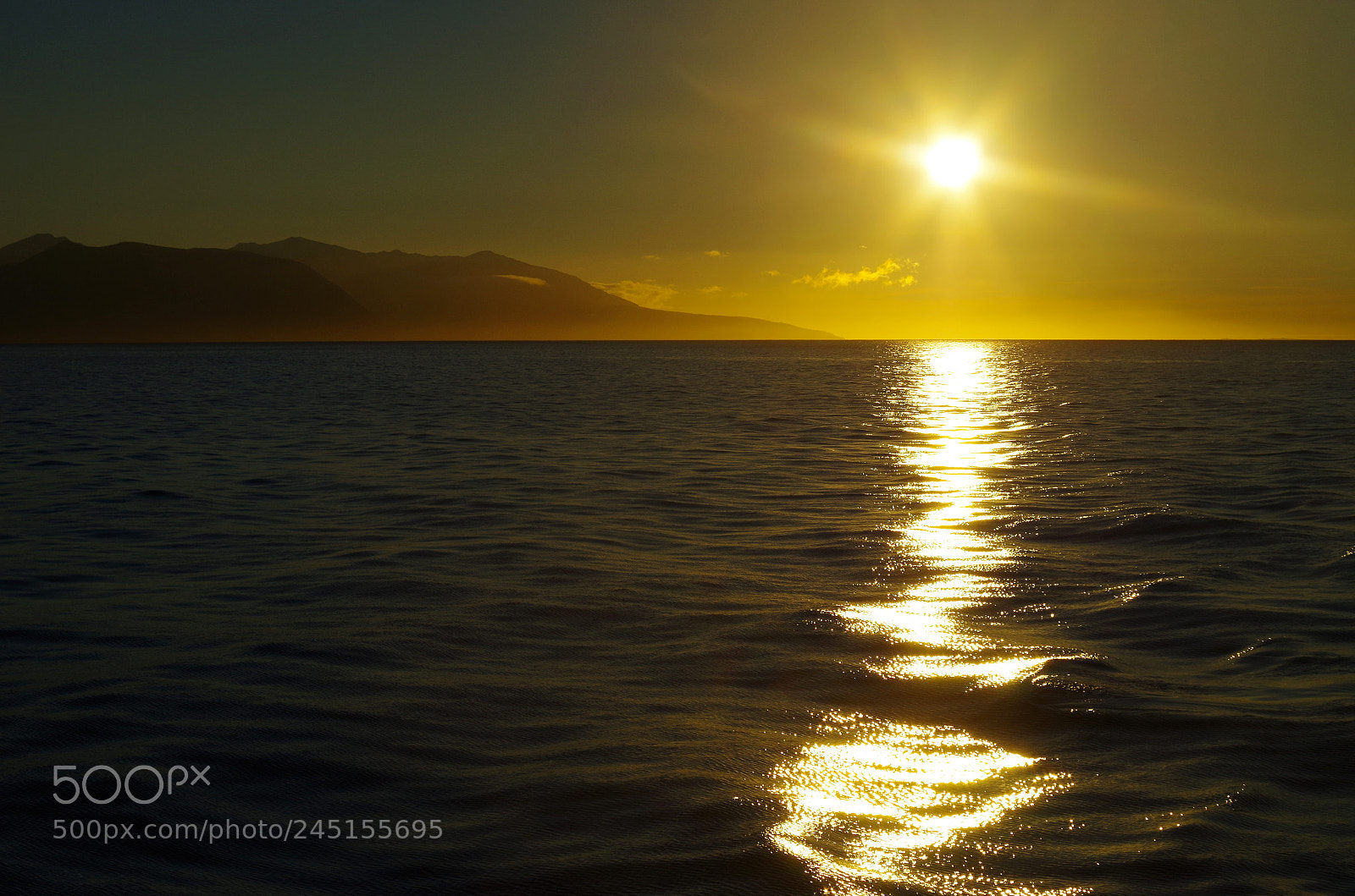Pentax K-500 sample photo. Sunset above sea photography