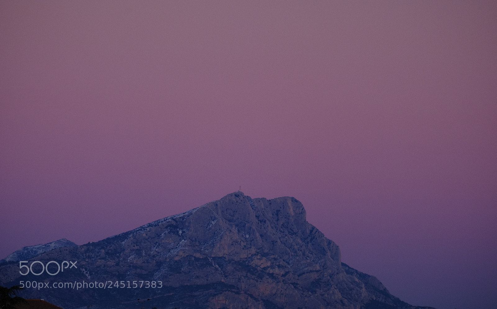 Fujifilm X-T2 sample photo. Sainte victoire mountain @ dusk photography