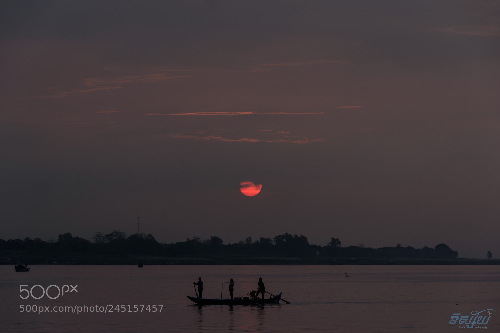 Nikon D5500 sample photo. Big sunrise and fishing photography