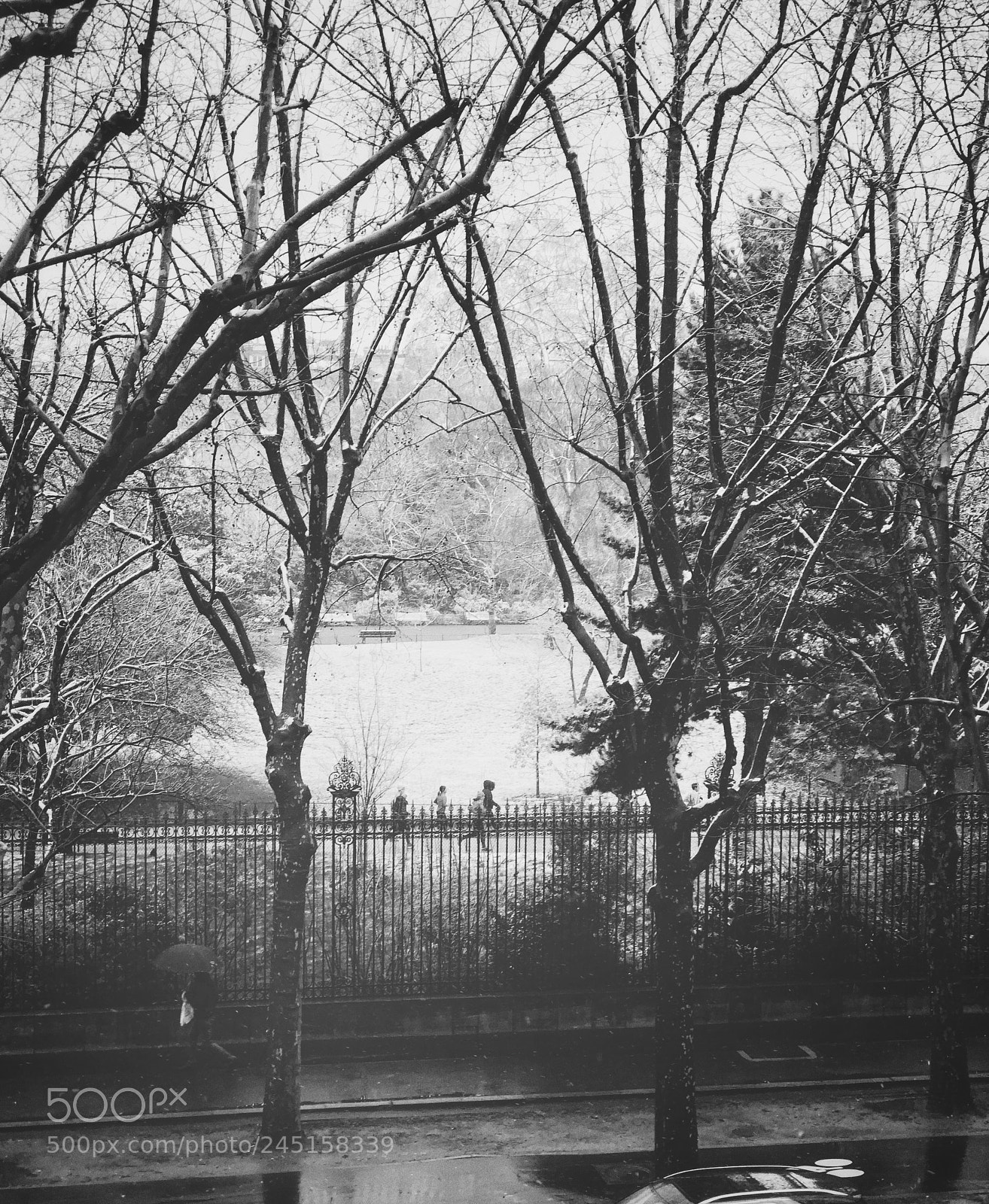 Apple iPhone 8 Plus sample photo. Snow in paris today photography