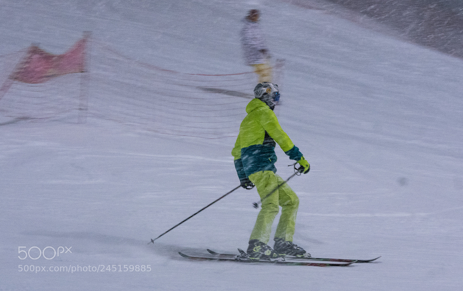 Pentax K-3 sample photo. Skier photography