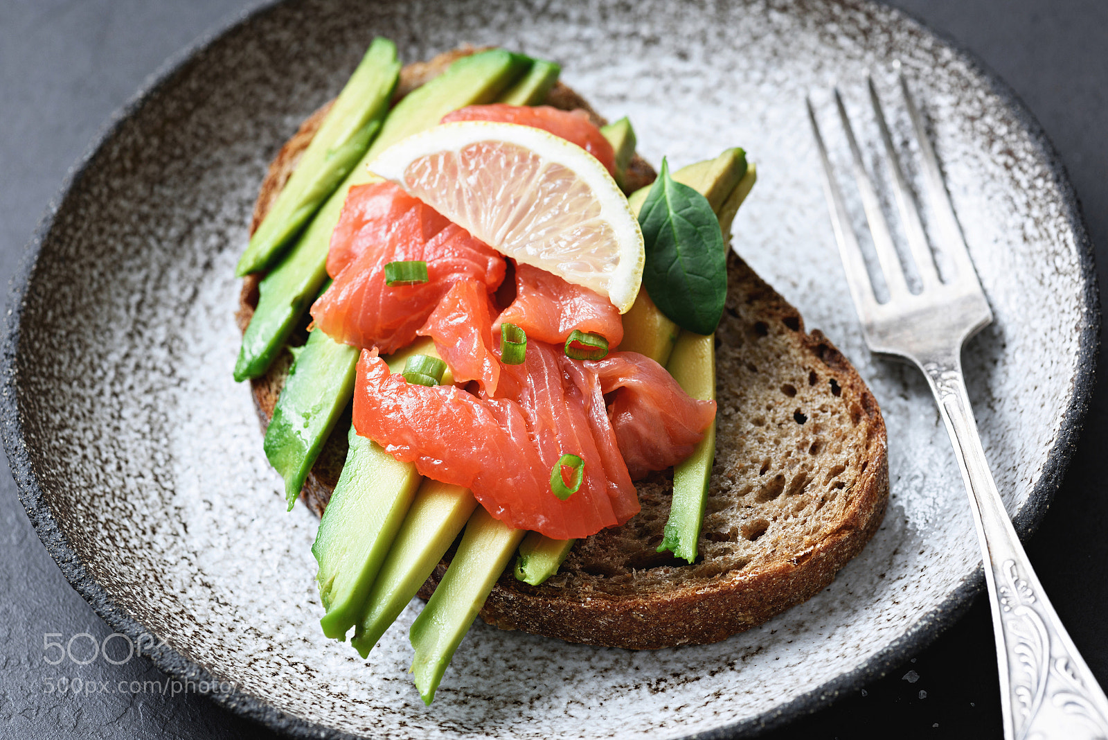 Nikon D810 sample photo. Sandwich with smoked salmon photography