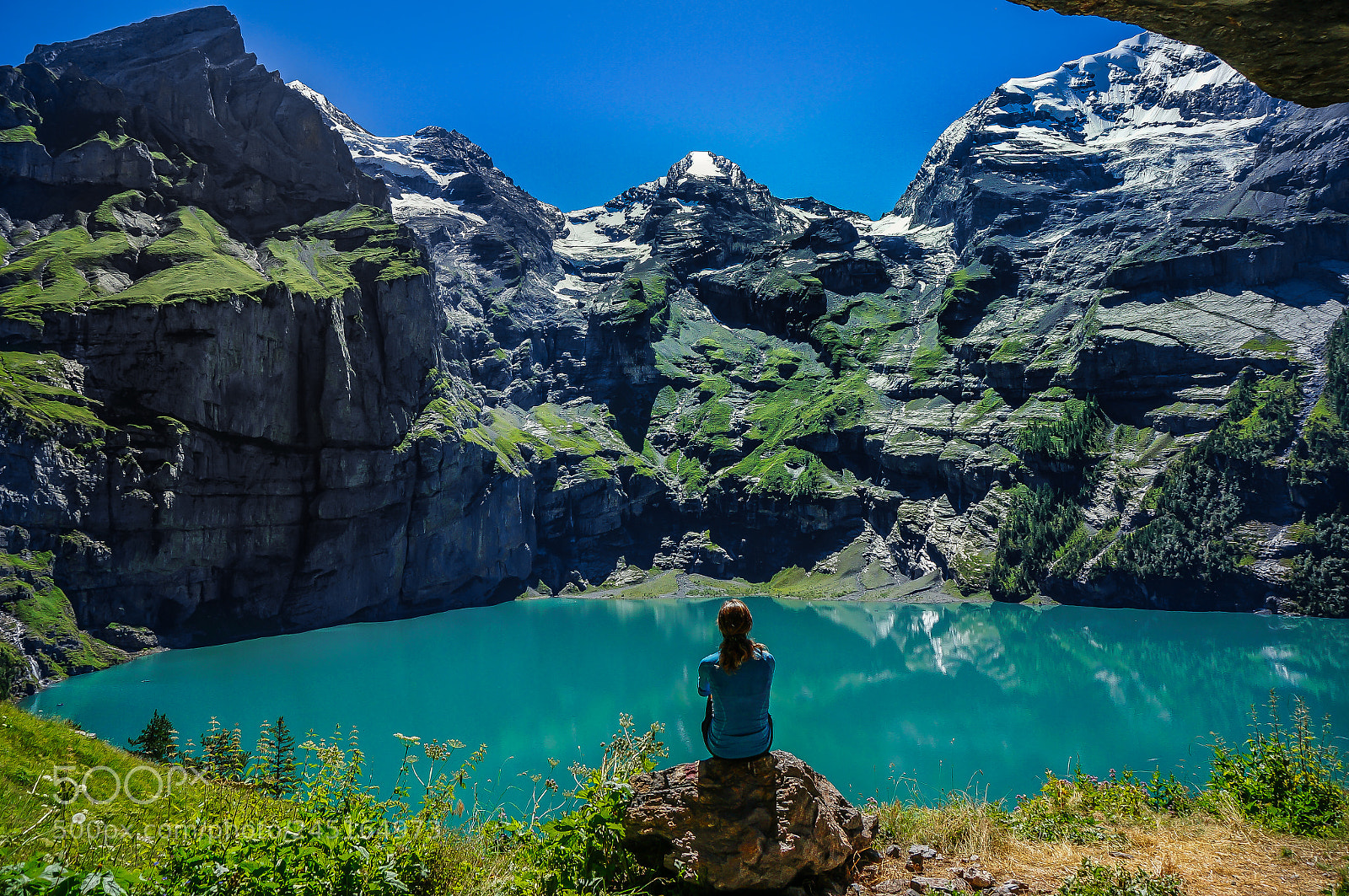 Sony Alpha NEX-6 sample photo. Oeschinensee, switzerland photography