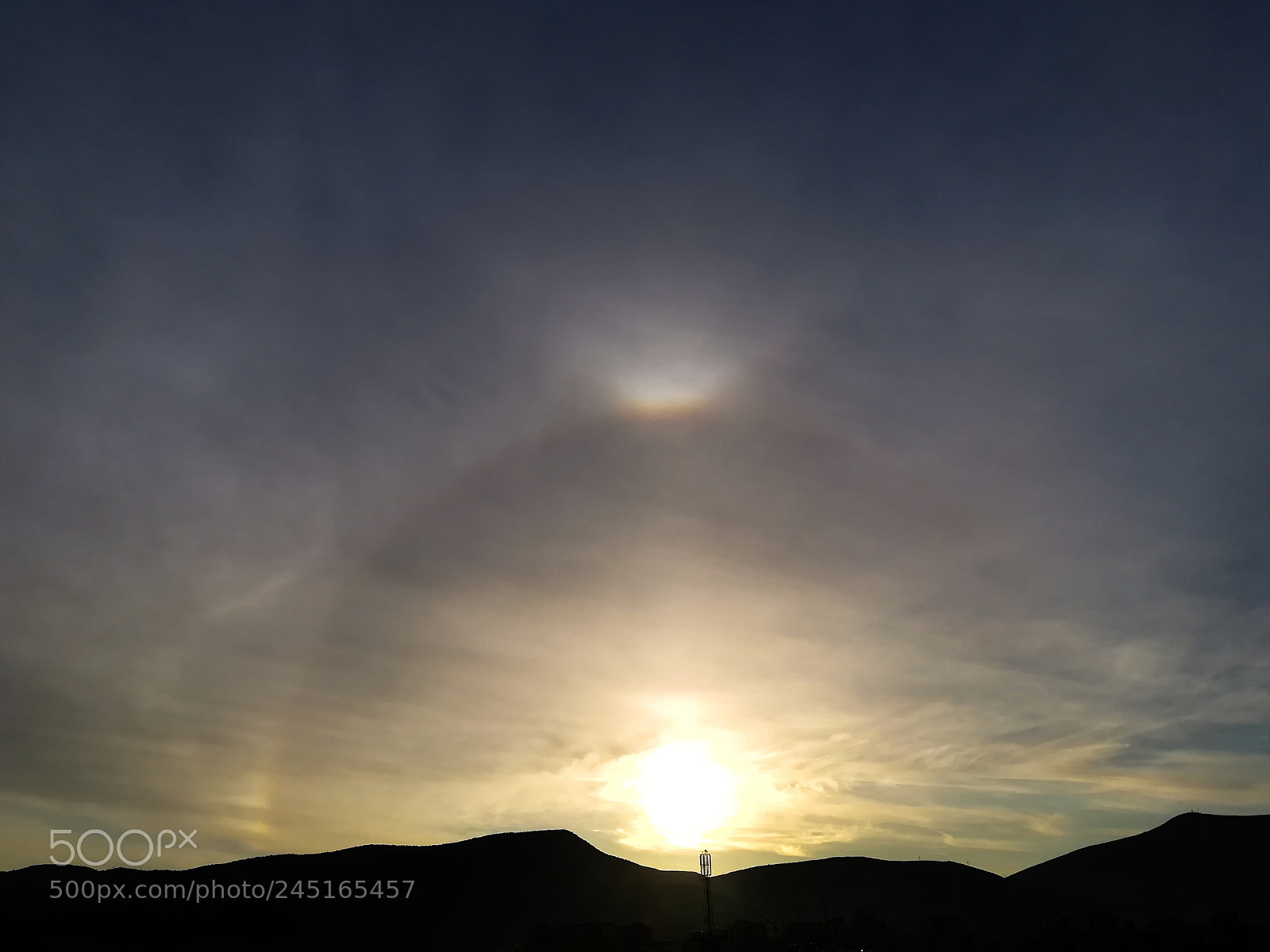 HUAWEI P10 lite sample photo. 22° halo uper tangent photography
