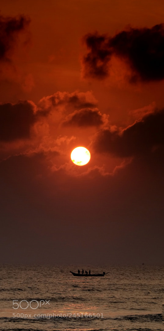 Fujifilm X-Pro1 sample photo. Sunrise chennai photography
