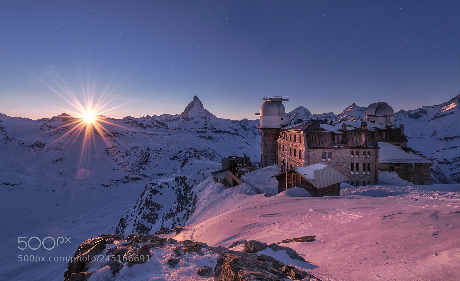 Nikon D810 sample photo. Sunset at gornergrat 3100m photography