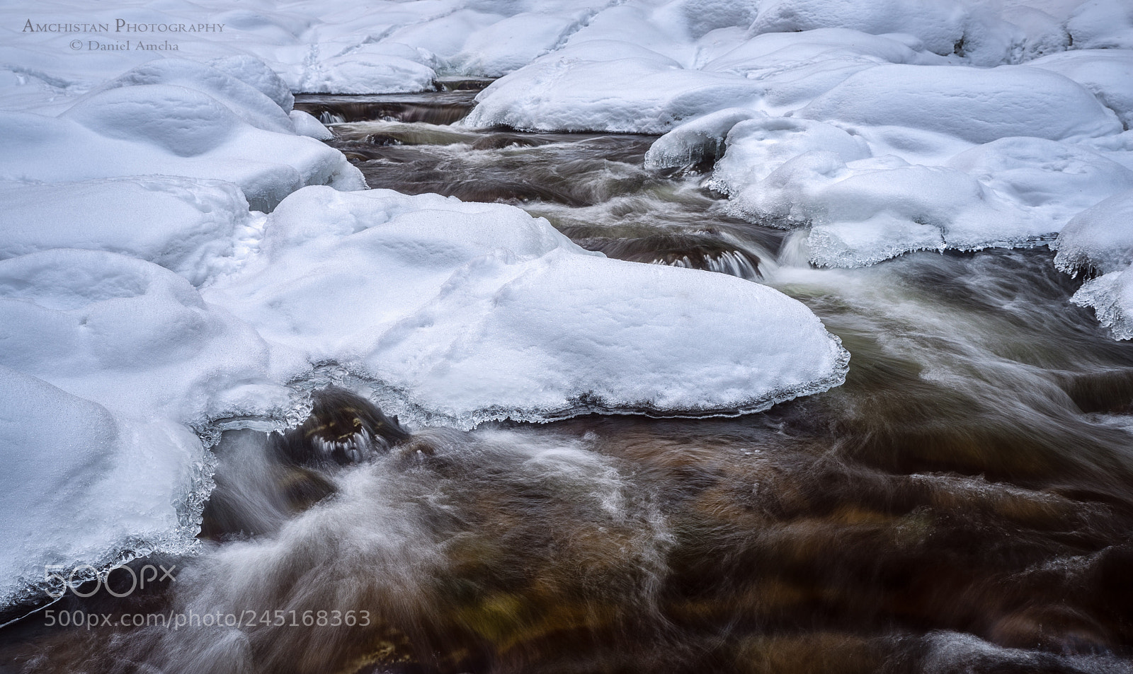Pentax K-1 sample photo. Water and snow jizera photography