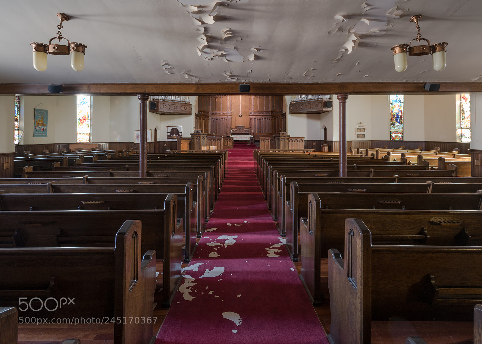 Nikon D7500 sample photo. Abandoned church ceiling decay photography