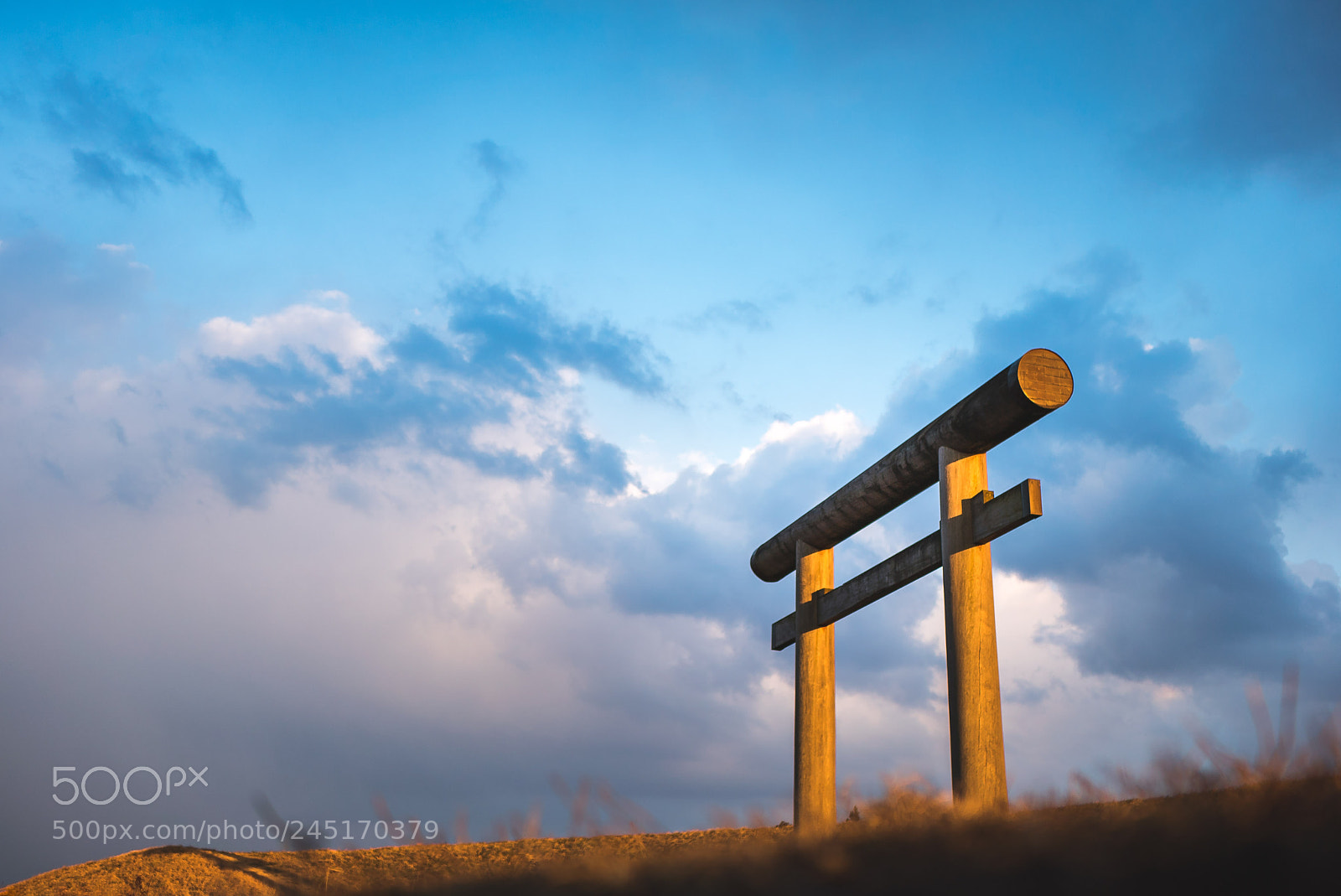 Sony a7S II sample photo. Torii & sunset photography