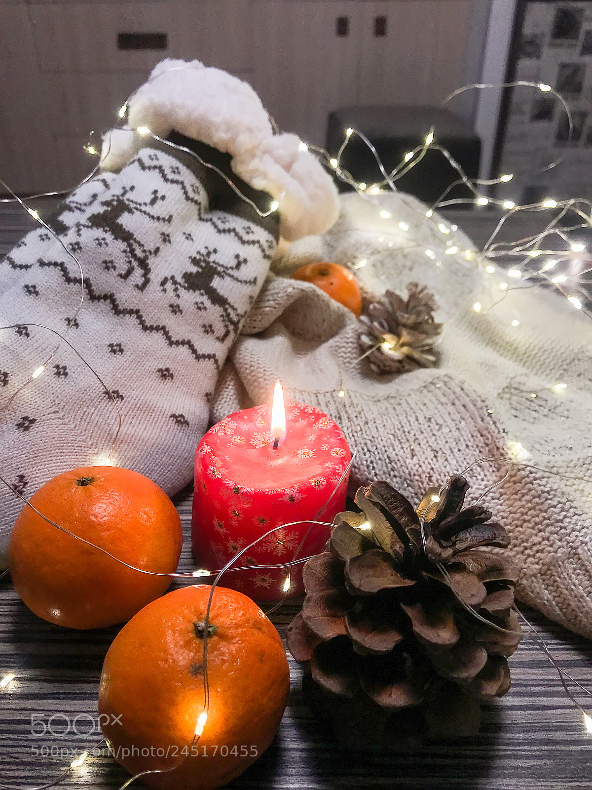 Apple iPhone 7 Plus sample photo. Mandarins and candle photography