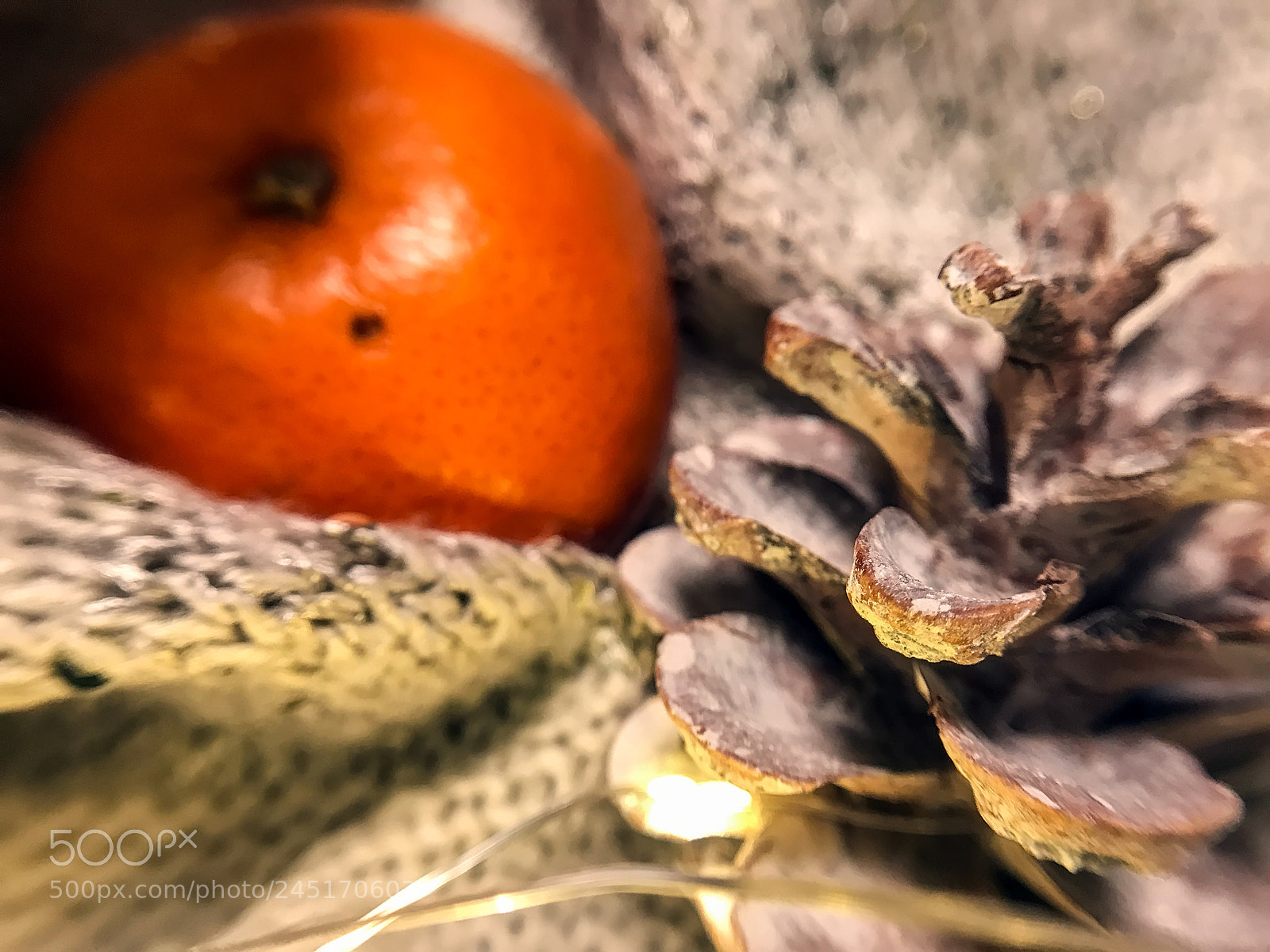 Apple iPhone 7 Plus sample photo. Fir cone decor photography