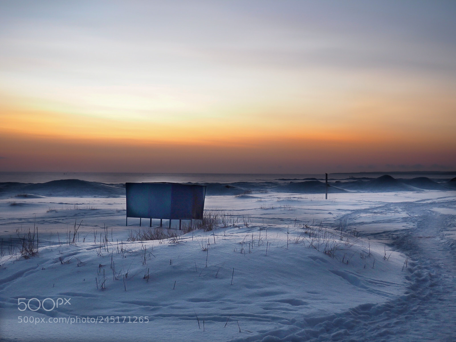 Olympus PEN E-PL7 sample photo. Sunset on the winter photography