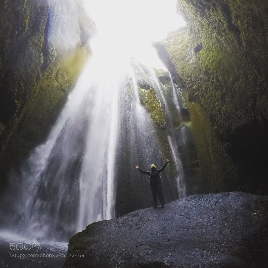 GoPro Hero5 Black sample photo. Iceland waterfall photography
