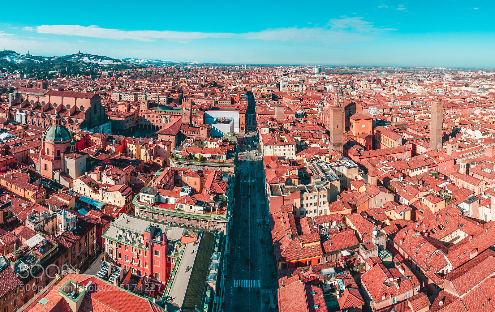 Nikon D300 sample photo. Bologna roofs photography