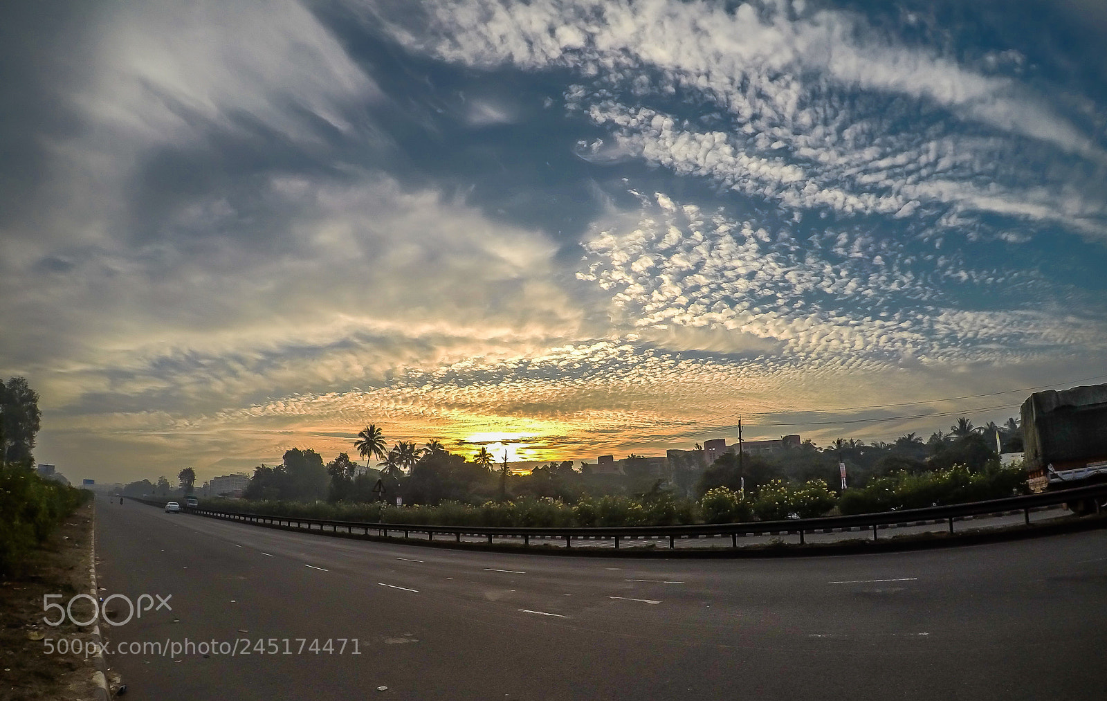 GoPro Hero5 Black sample photo. Roadside morning view photography