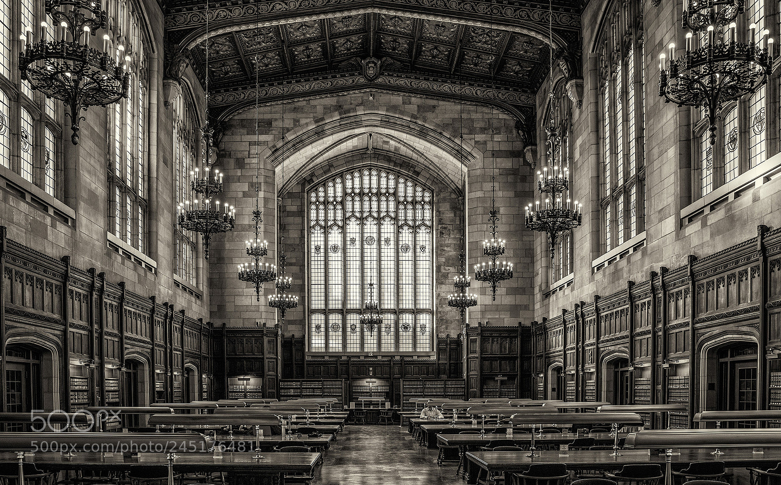 Nikon D850 sample photo. Michigan law library photography