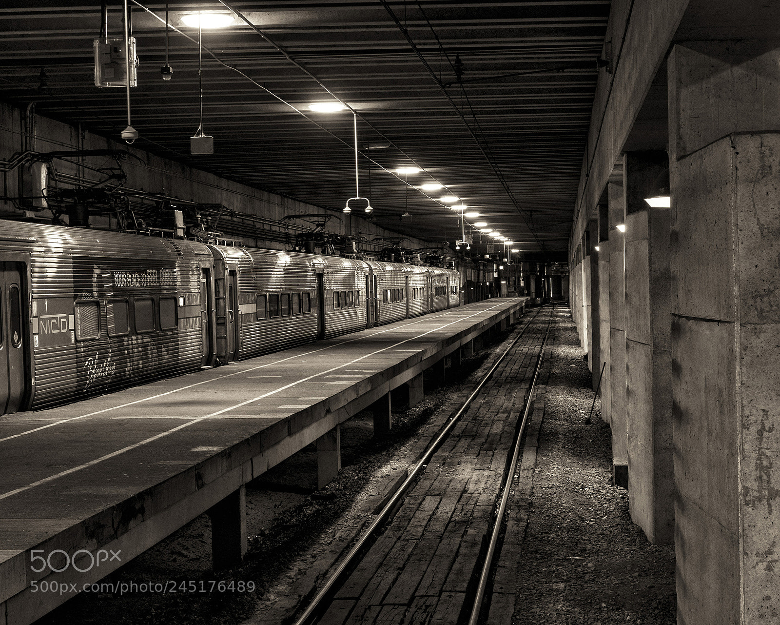Olympus OM-D E-M1 sample photo. Millennium train station chicago photography