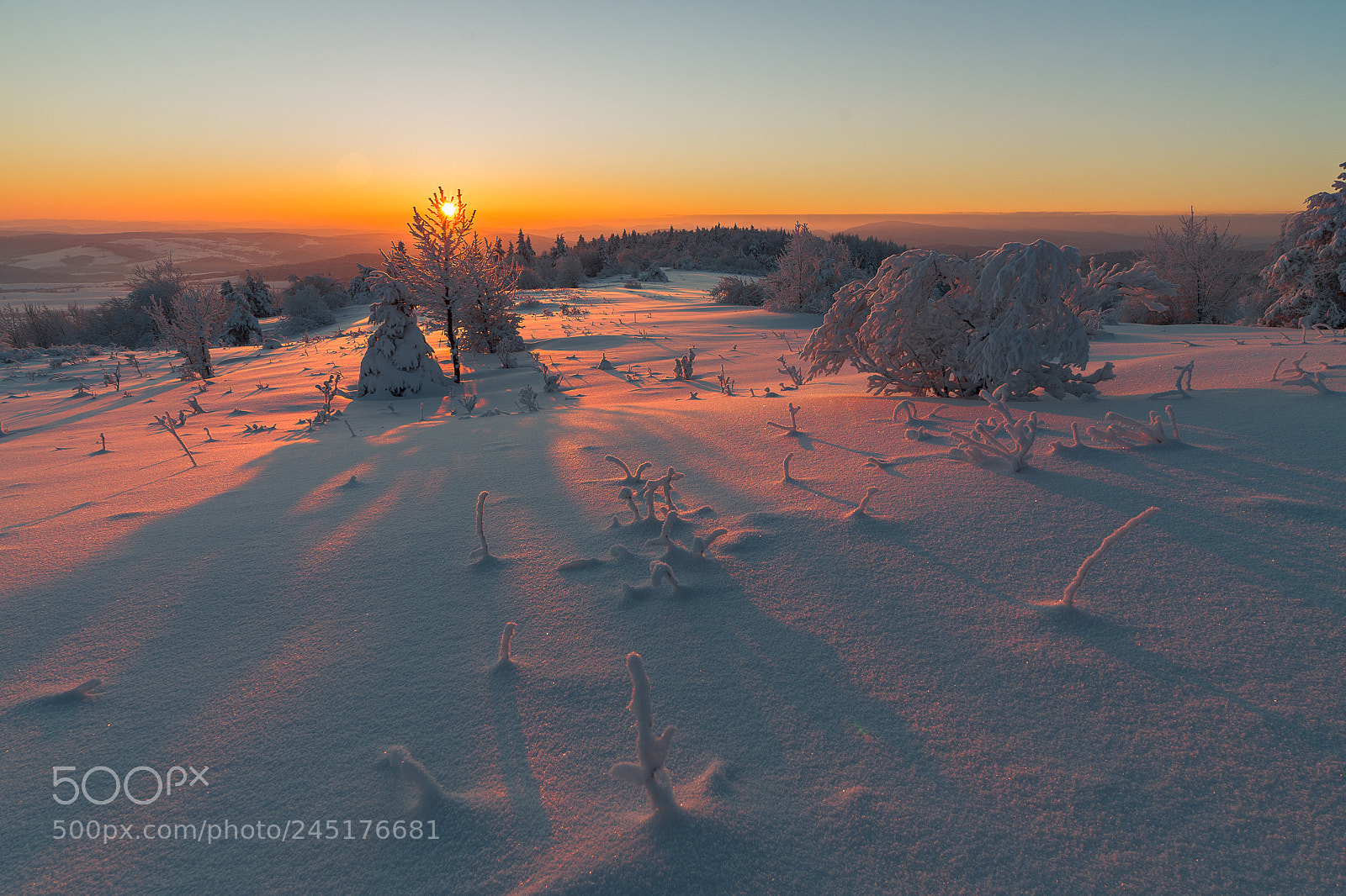 Pentax K-S2 sample photo. Winter sunrise from beskid photography