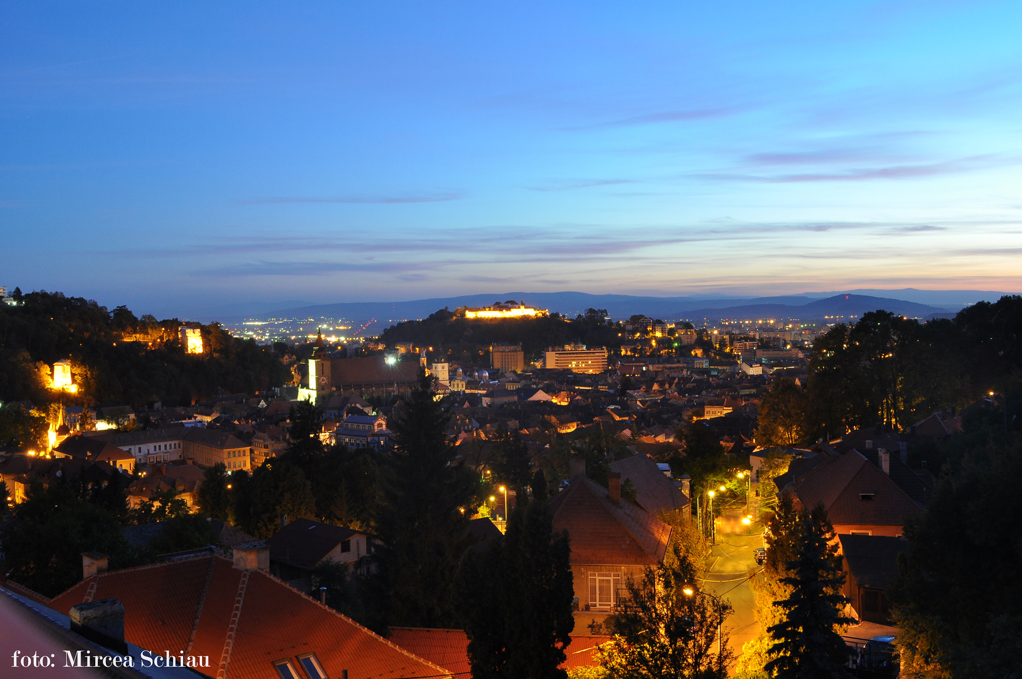 Nikon D90 sample photo. Night in brasov, romania photography