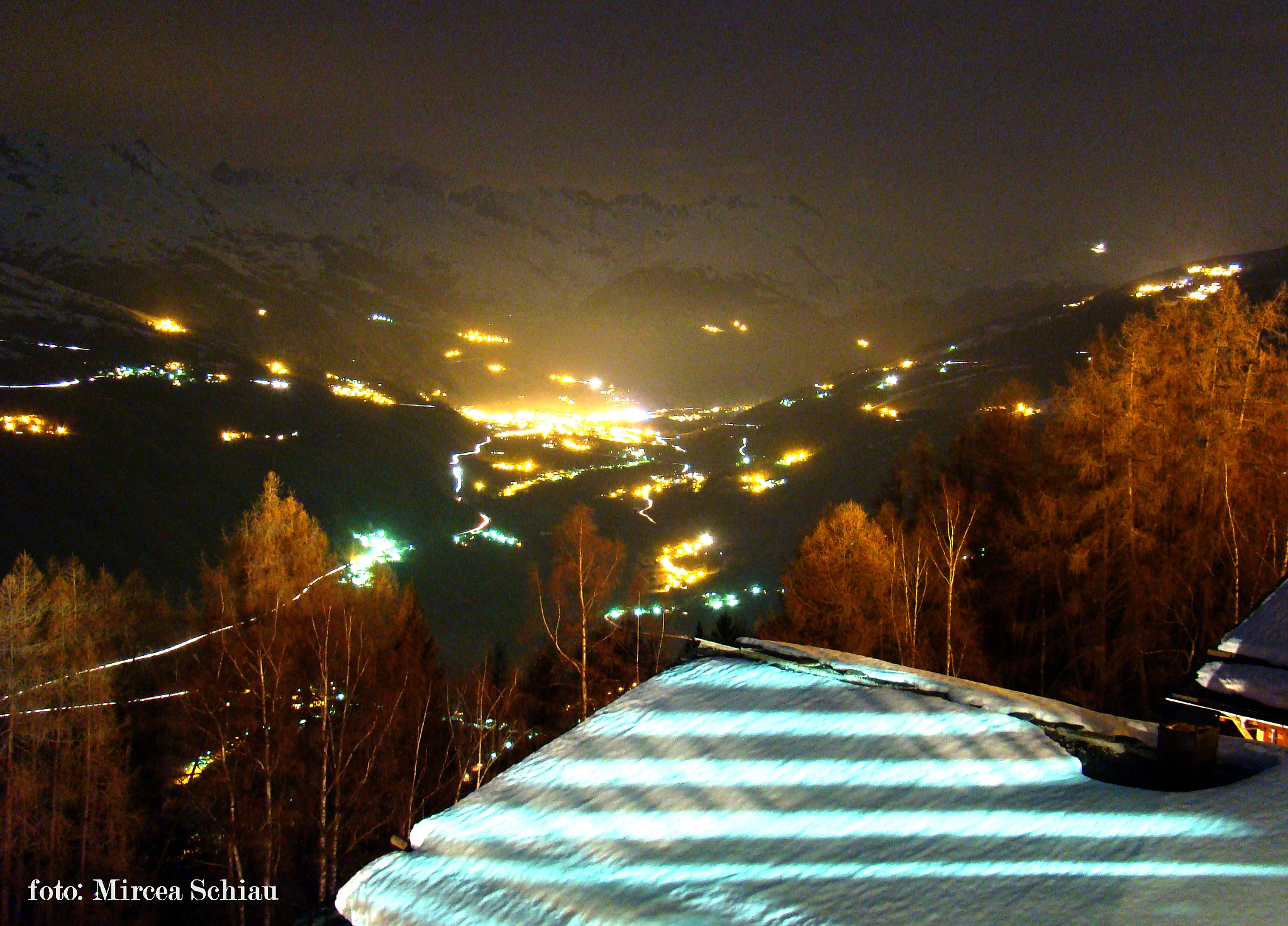 Sony DSC-H7 sample photo. A night in paradiski -france photography