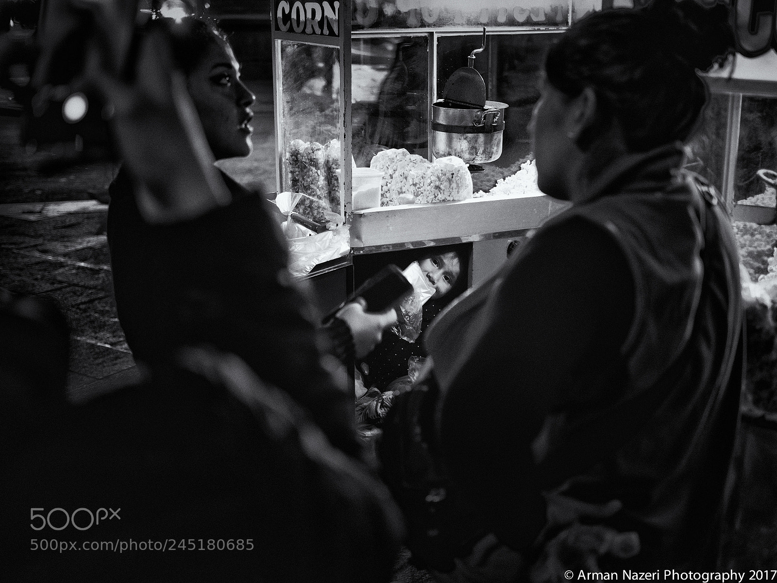 Olympus PEN-F sample photo. Popcorn kid photography