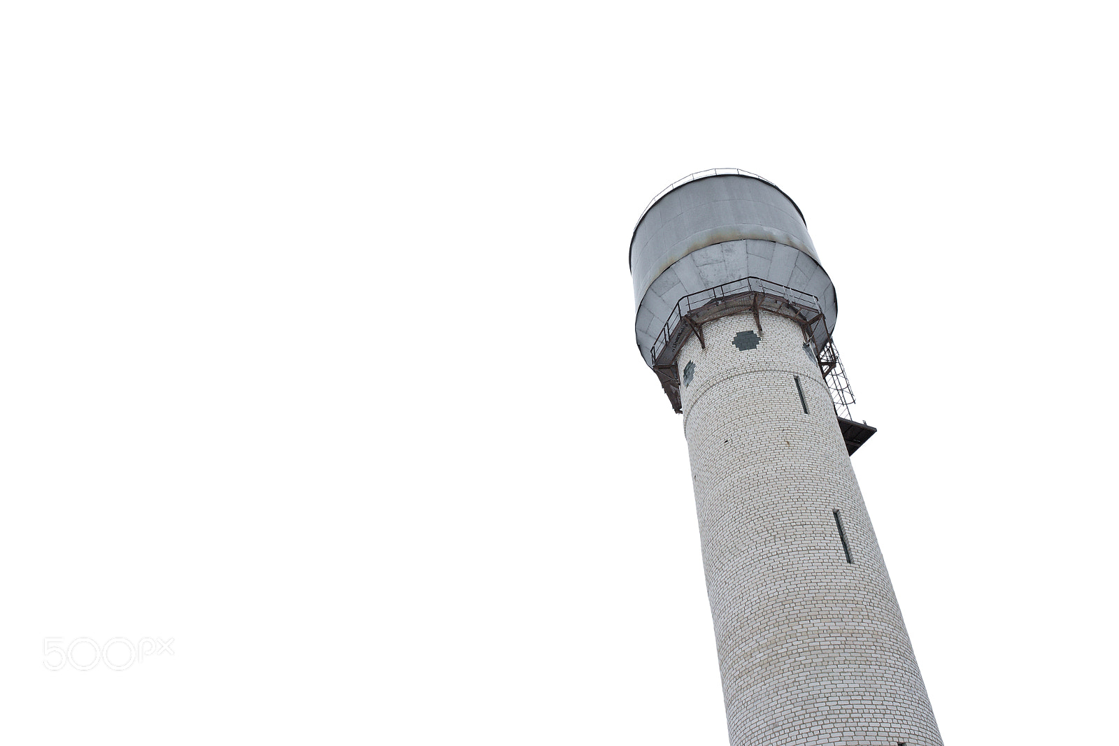 Canon EOS M10 sample photo. Water tower in the winter morning in a empty space photography