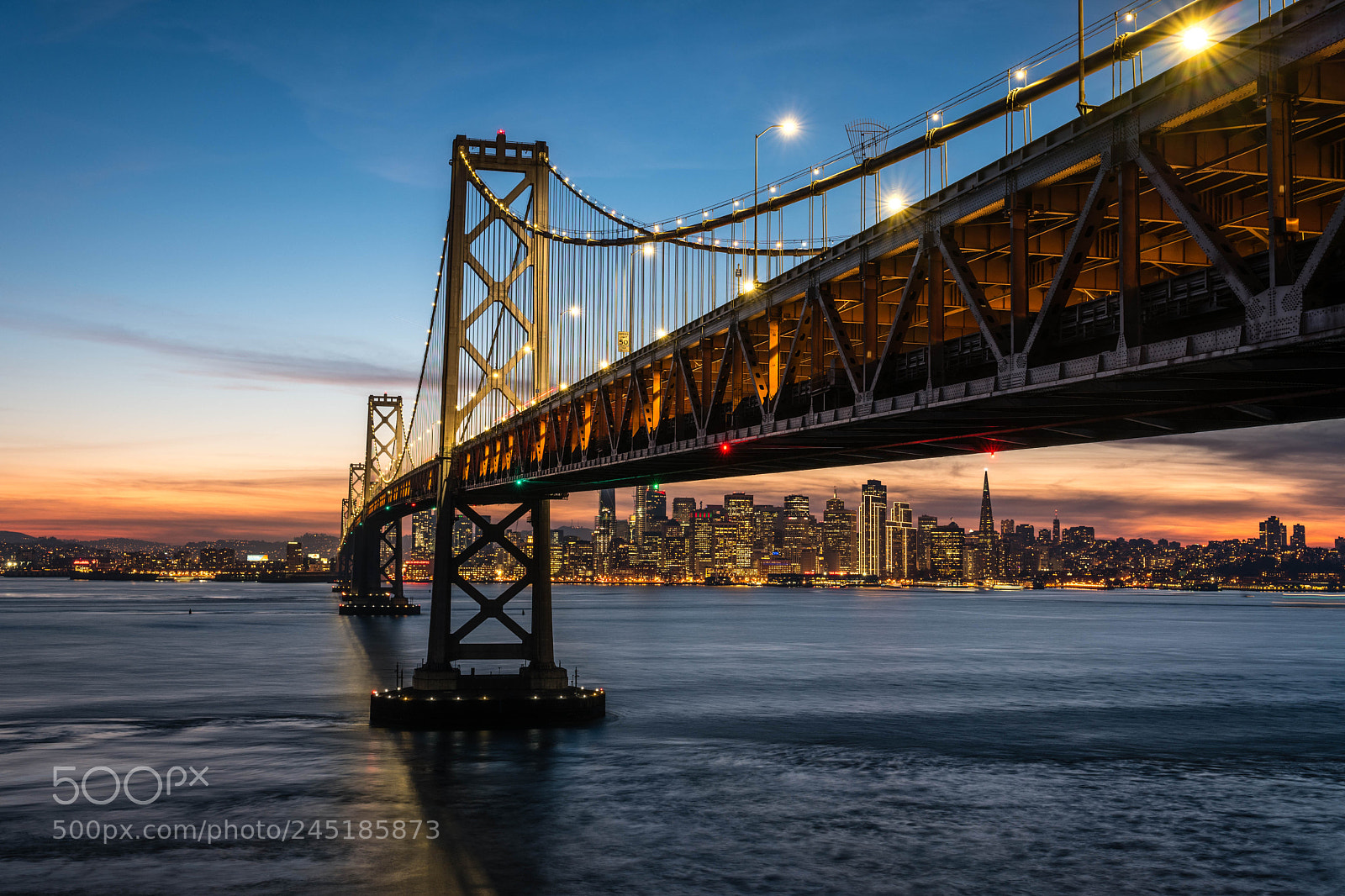Leica SL (Typ 601) sample photo. Bay bridge sunset photography