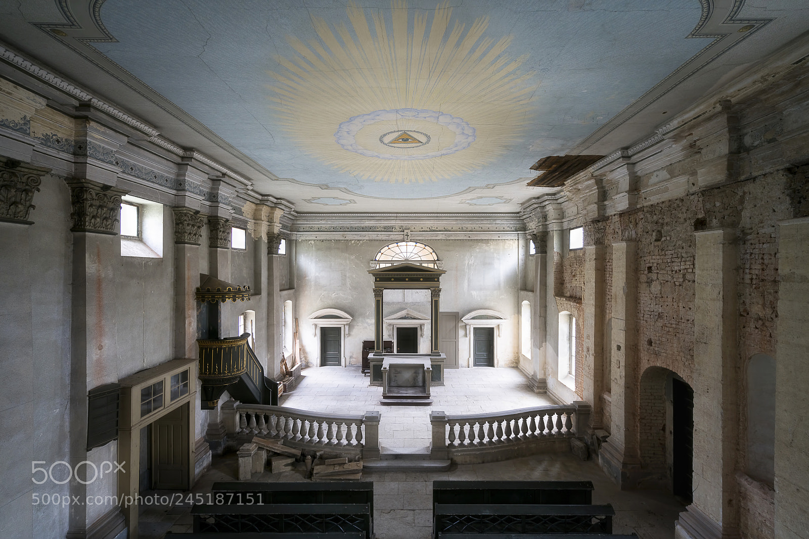 Sony a7R II sample photo. Abandoned church. photography
