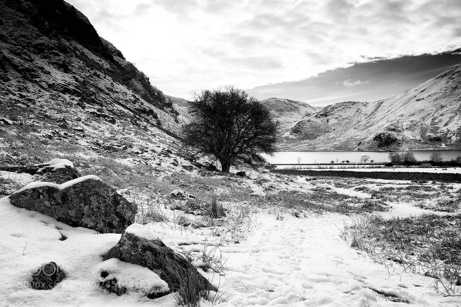 Fujifilm X-T1 sample photo. Rannerdale winter photography